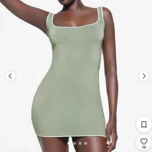 SKIMS Sage Green Tank Mini Dress Size S/M